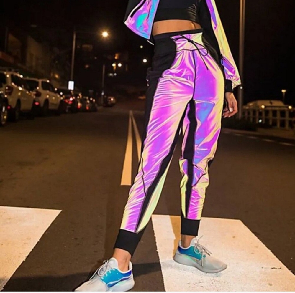 Free People Iridescent Track Pants
